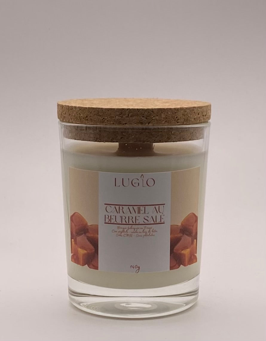 Bougie caramel au beurre salé 140g