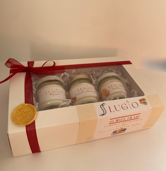 Coffret de mini bougies soirée films