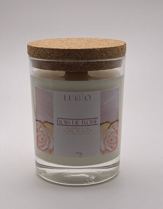 Bougie bois de rose 140g