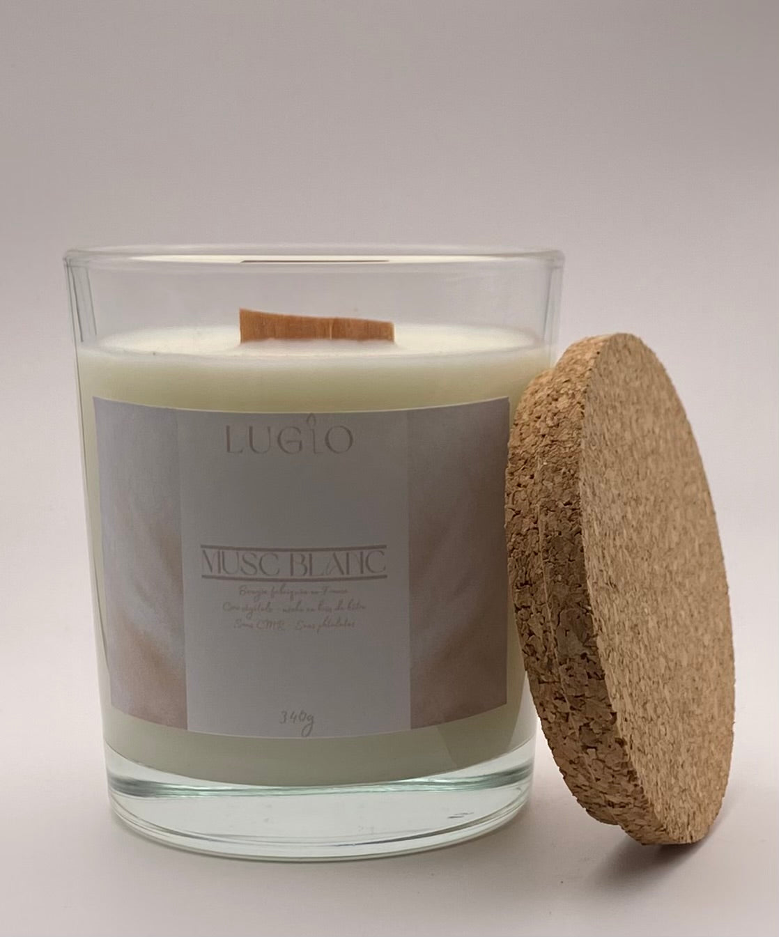Bougie musc blanc 340g