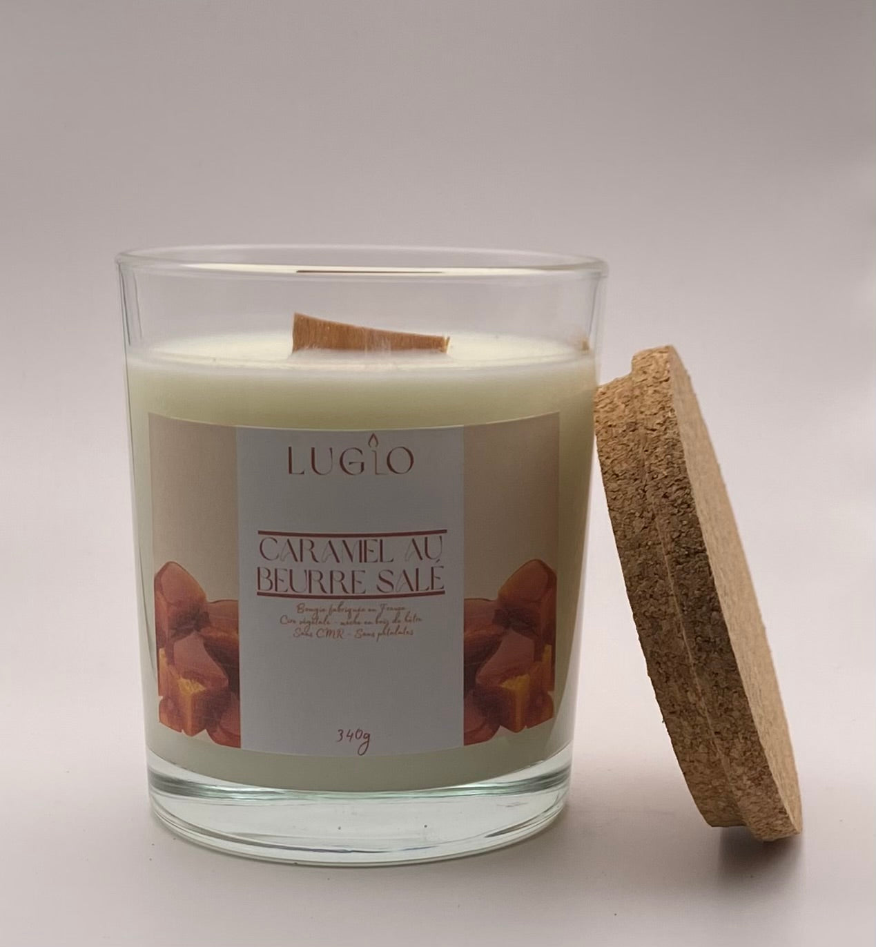 Bougie caramel au beurre salé 340g