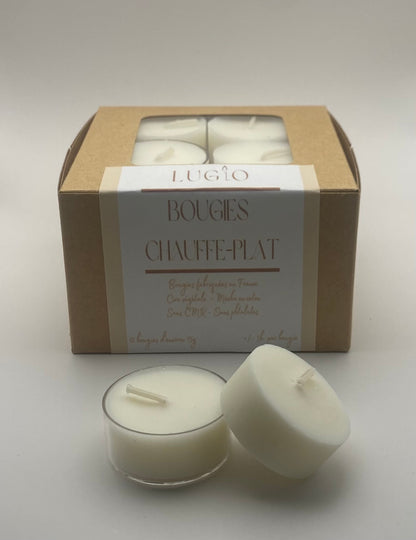 Bougies chauffe-plat - boîte de 12