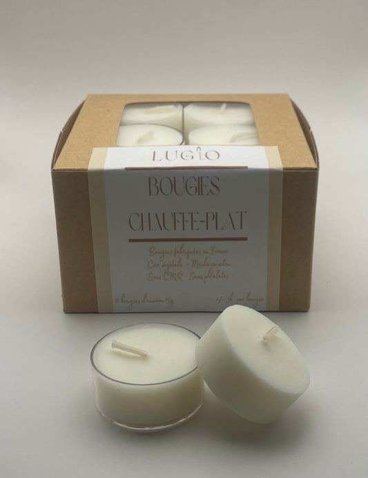 Bougies chauffe-plat - boîte de 12