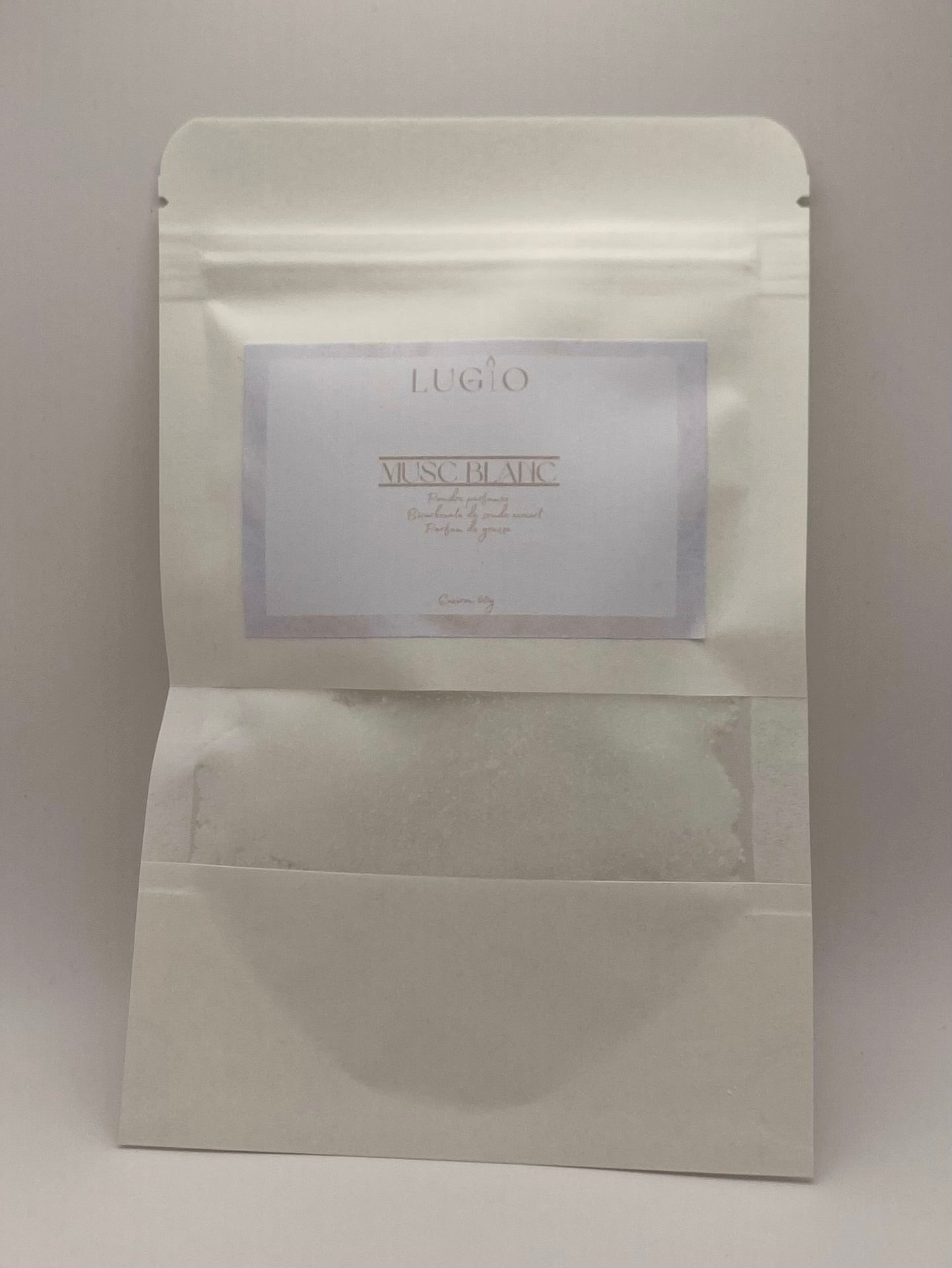 Poudre parfumée musc blanc