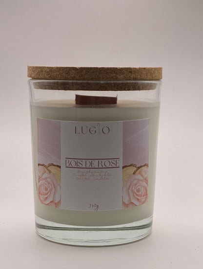 Bougie bois de rose 340g