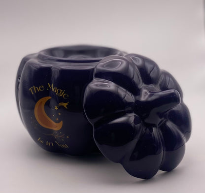 Citrouille magie d'automne bleu nuit