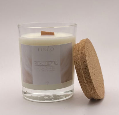 Bougie musc blanc 140g